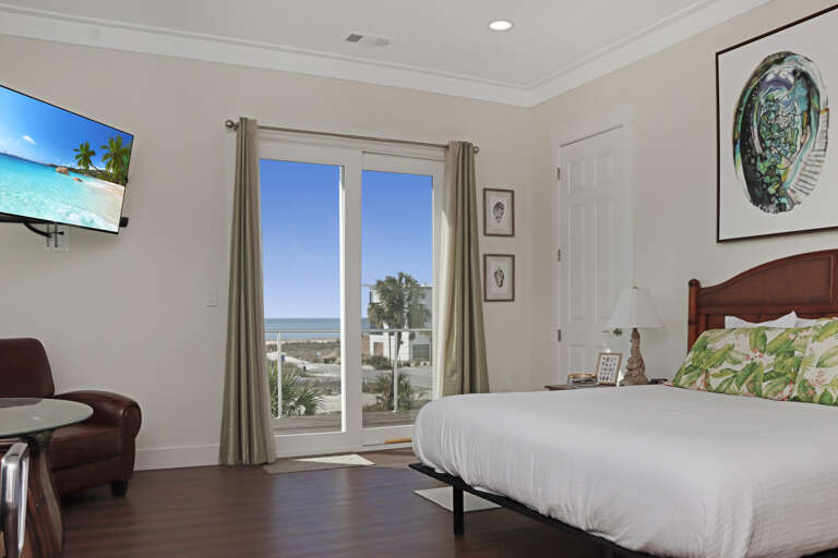 Bedroom 2 - Master Bedroom with Beach View Deck