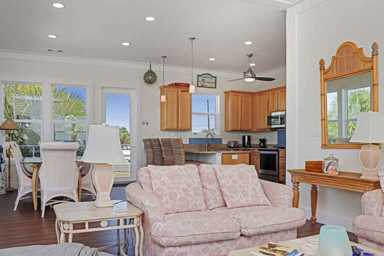 Living Room, Dining Area and Kitchen