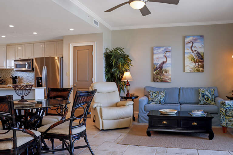 Living Room, Dining Area and Kitchen