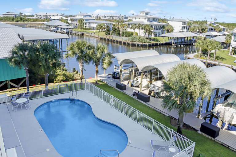 View of Swimming Pool from Deck