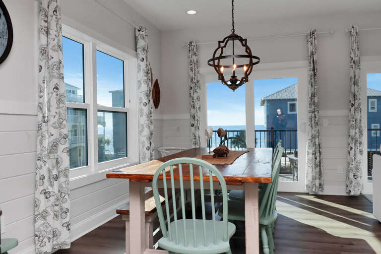 Dining Area with Beach View