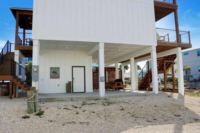 Covered Area Under House