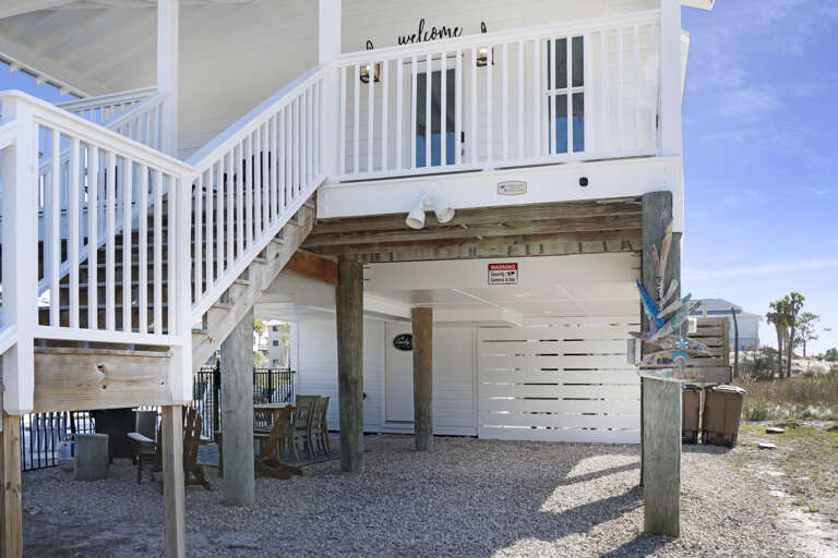Parking Under House and Driveway