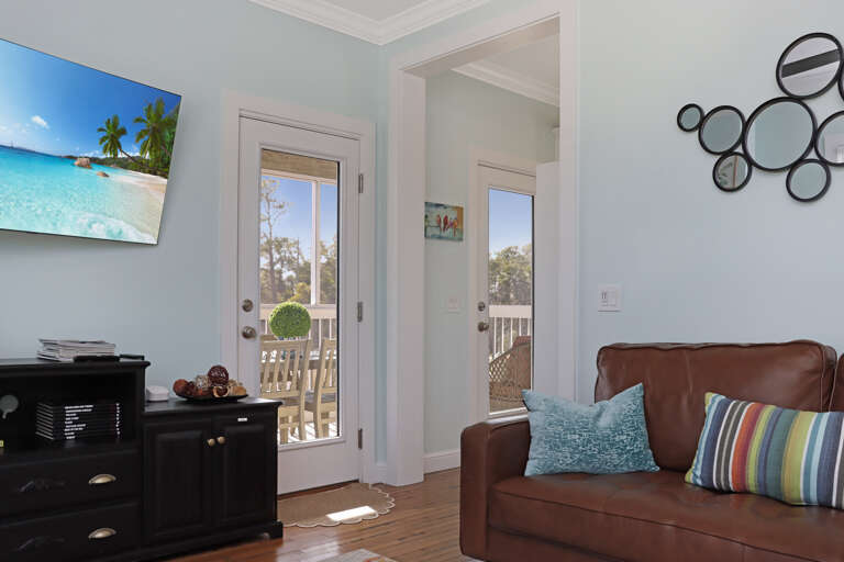 Living Room View onto Beachside Deck