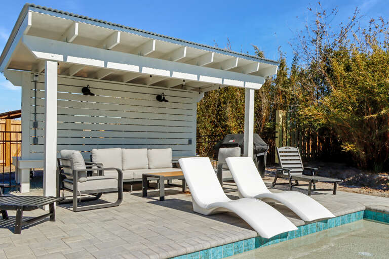 Covered Patio and Grilling Area