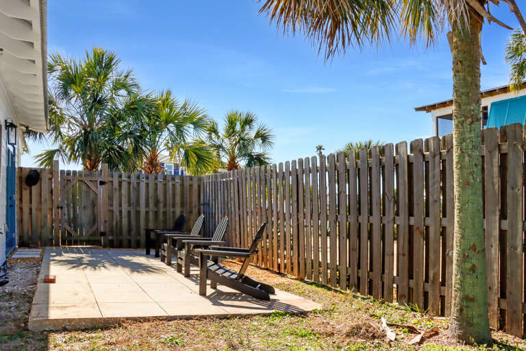 Private Patio on Side of Hosue