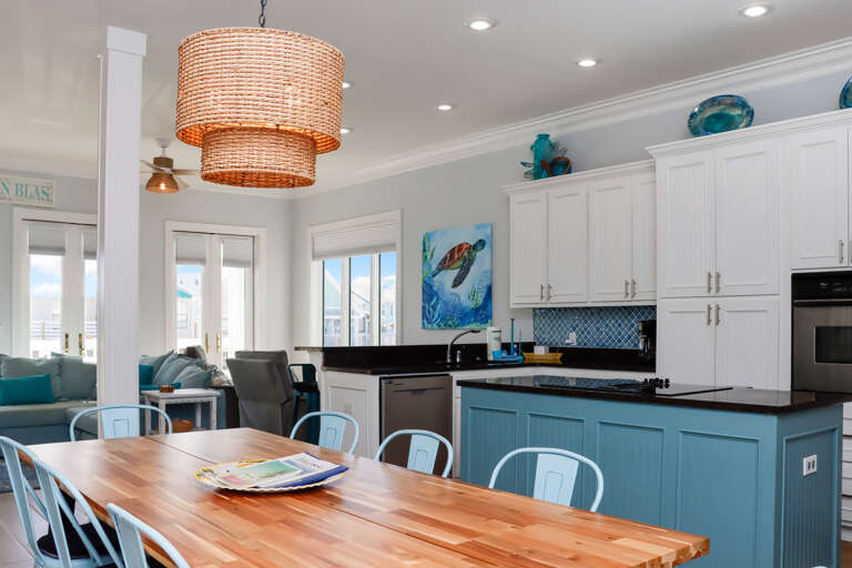 Dining, Kitchen and Living Area