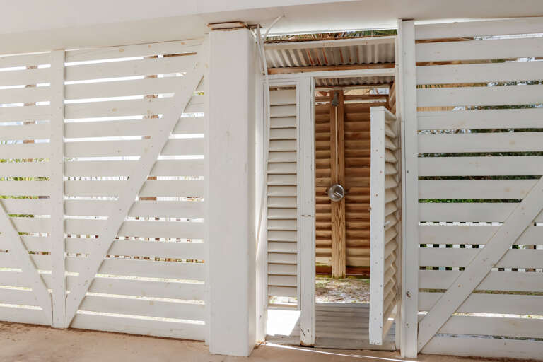 Outdoor Shower Under House