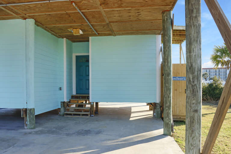 Main Entrance Under House