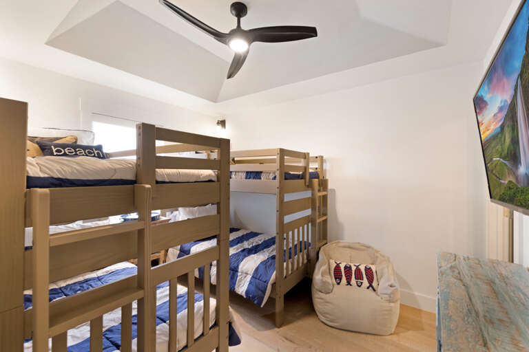 2nd Floor Bedroom 2 with Two Twin Bunks