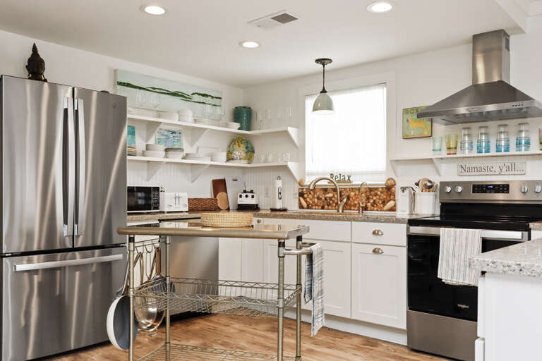 Kitchen with Rolling Island