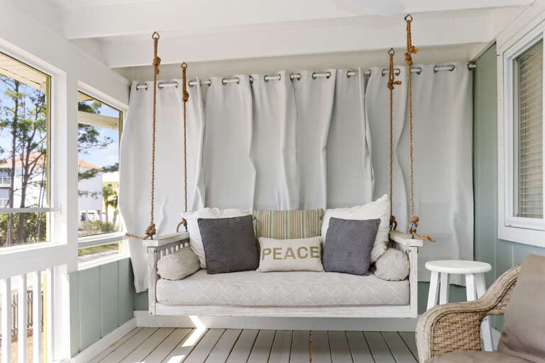 Swing on Screened Porch