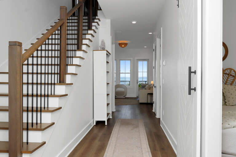 Hallway Look Into Sitting Area