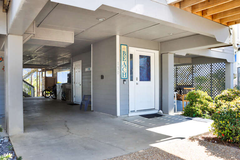 Covered Parking and Main Entrance