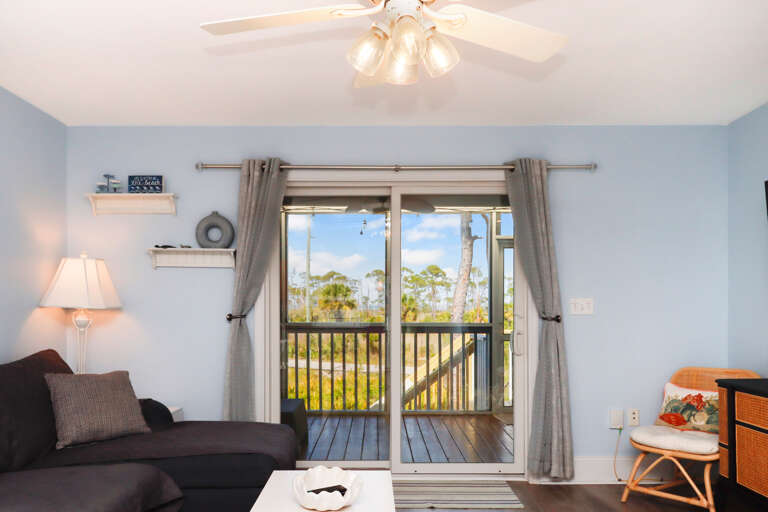 Living Room View onto Deck