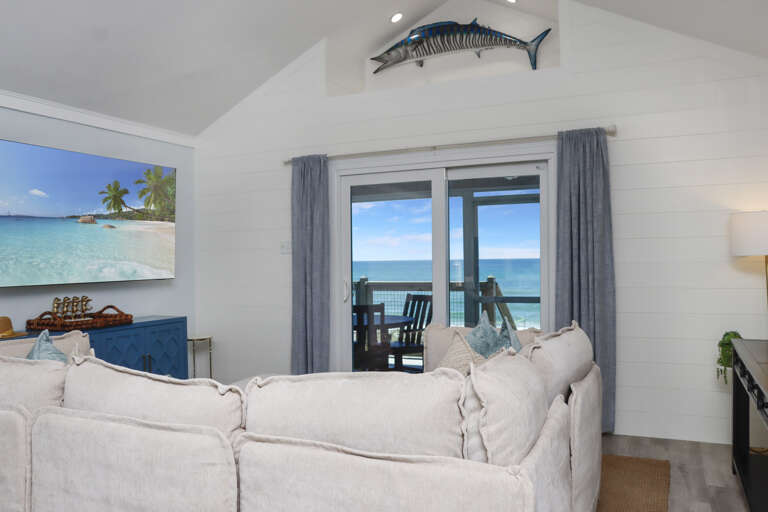 Living Room and Beach Front Deck