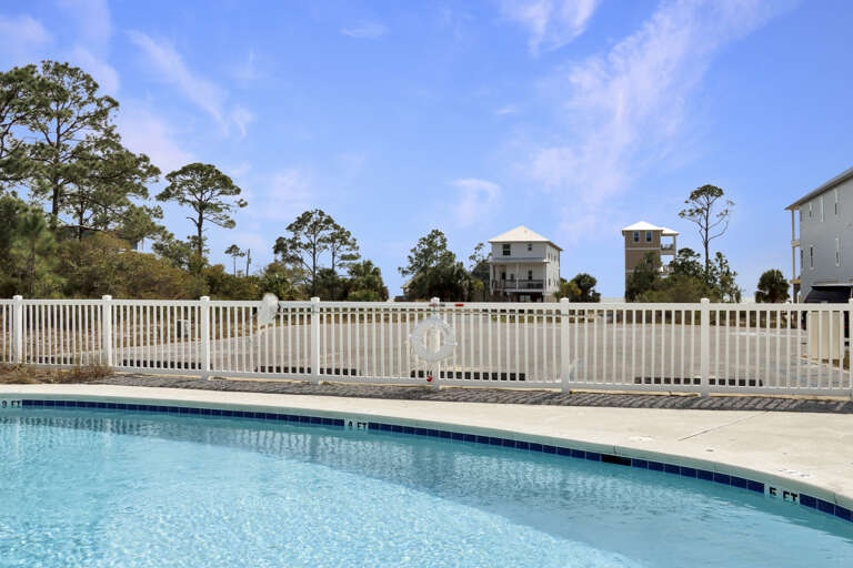 Community Pool and Casa at End of Cul de Sac