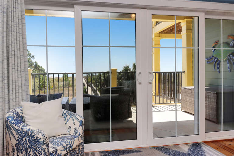 Beach Front Deck Opening From Living Room