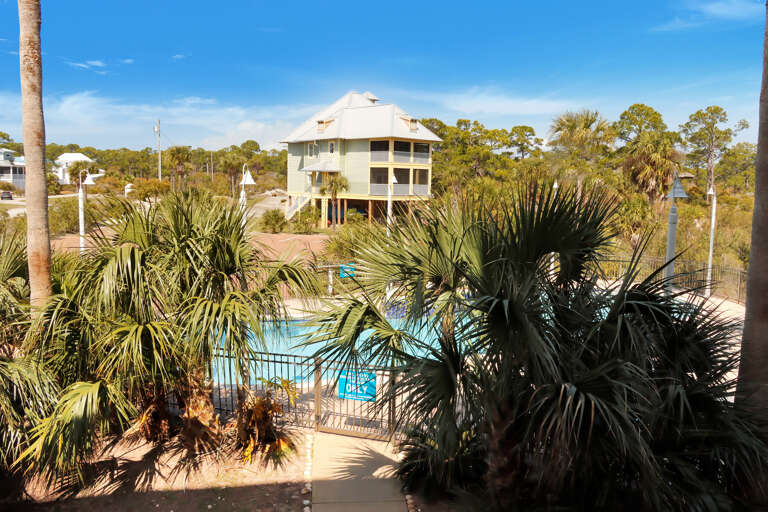 Pool View from Front Deck
