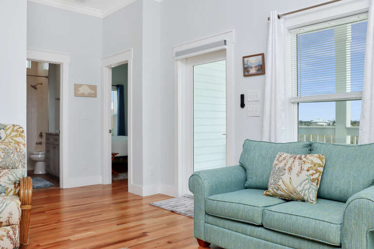 Living Room with Deck