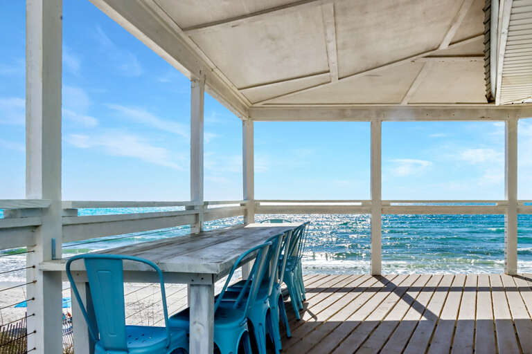 Bar Dining on Beach Front Deck