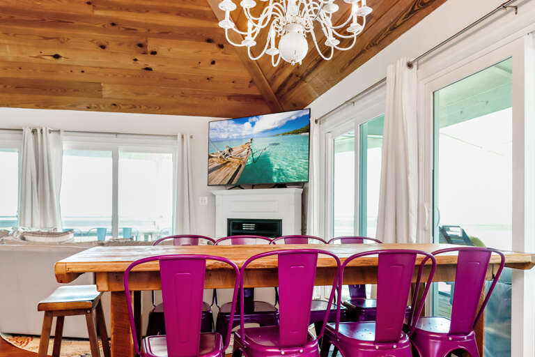 Beach Front Dining Area