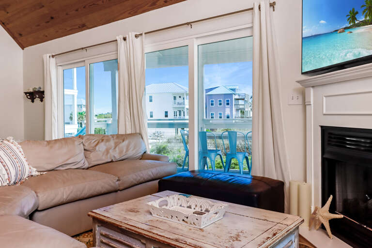Living Room View onto Deck