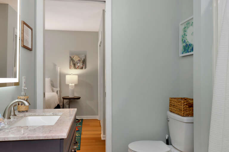 Full Bathroom and Bedroom