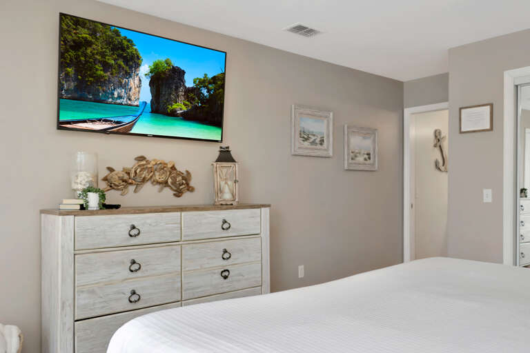 Master Bedroom - TV and Master Bathroom