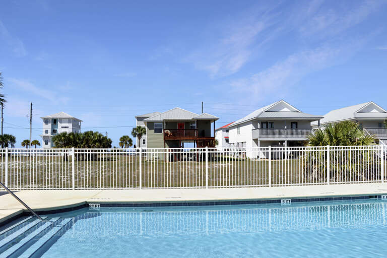Community Swimming Pool Behind House