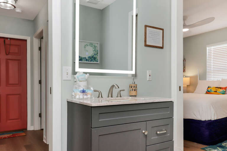 Full Bathroom and Bedroom