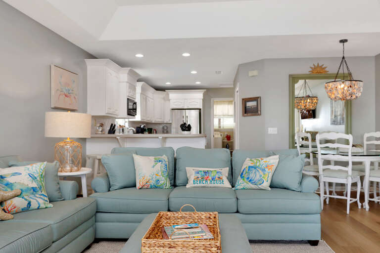Living Room, Kitchen and Dining Area