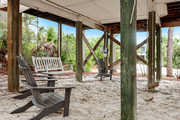 Great Sitting Area under the house