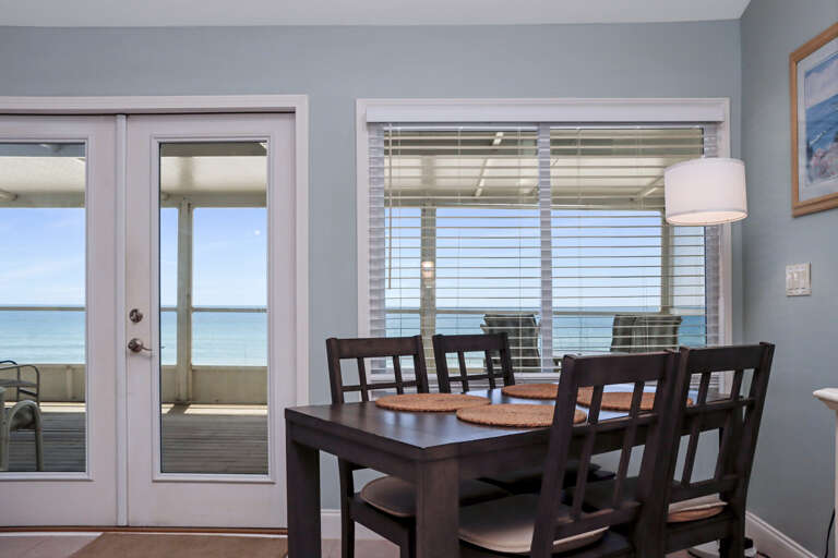 Beach Front Dining Area