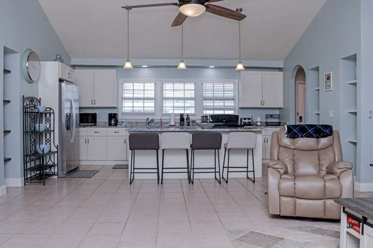 Living Area and Kitchen