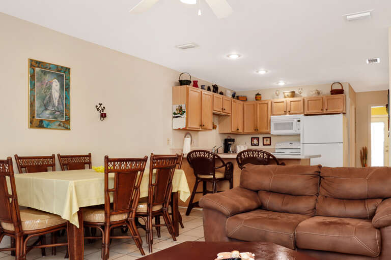 Living Room, Dining Area and Kitchen