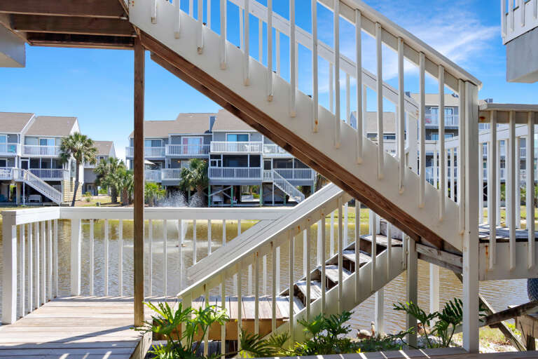 Stair Access from Main Level Deck