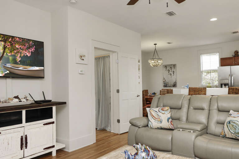 Living Area with Half Bathroom