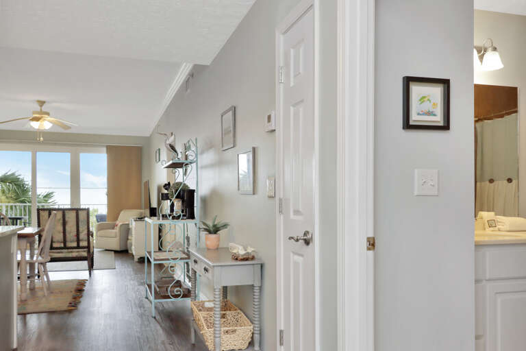 Full Bathroom and Living Area