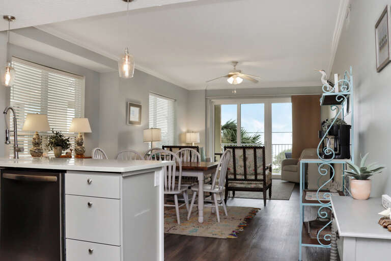 Kitchen and Living Area