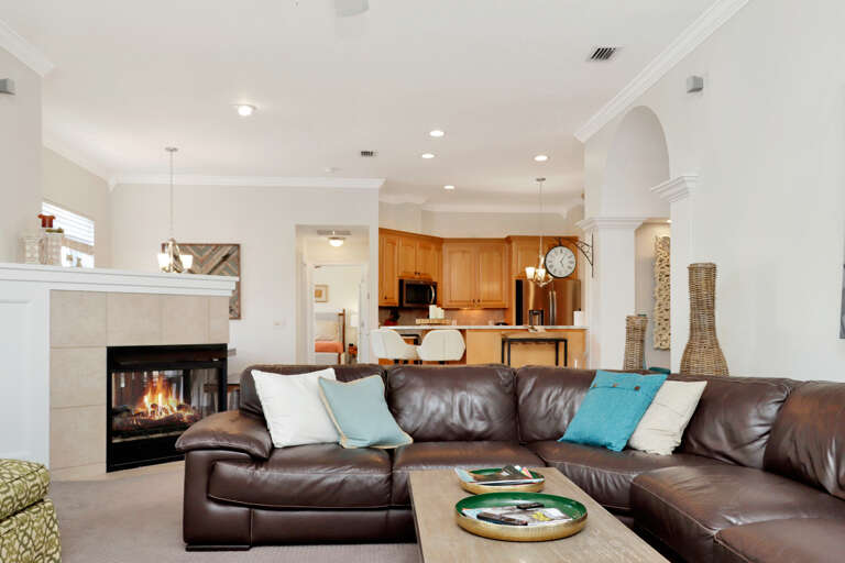 Living Area and Kitchen