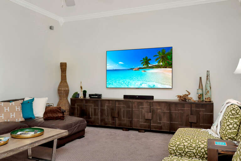 Living Room with Large TV