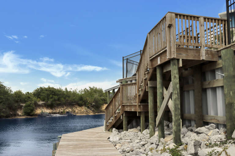 Staircase That Leads to Boat Slip