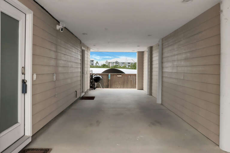 Covered Parking Under House