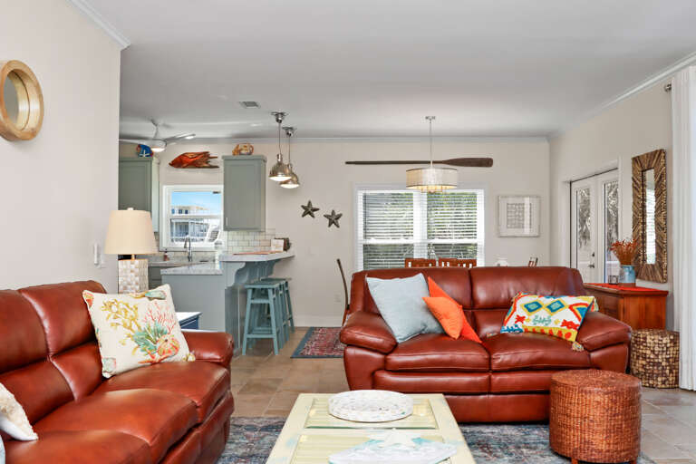 Living Room Dining Area and Kitchen