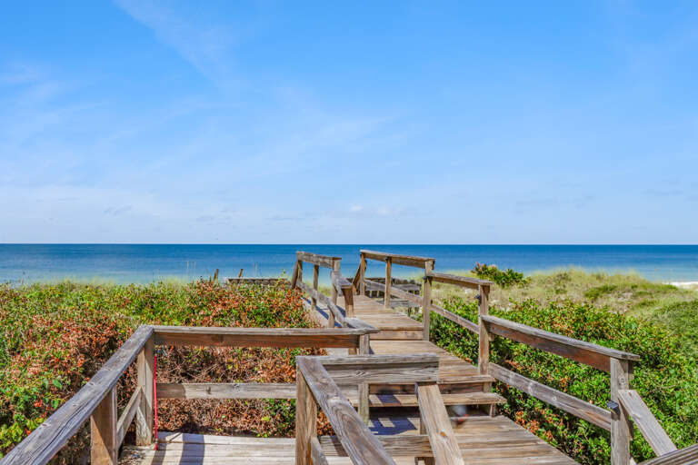 Private Winding Walkway to the Beach