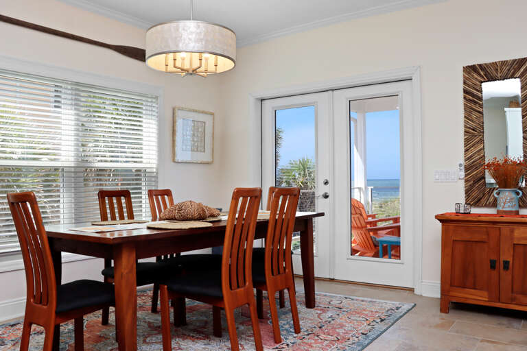 Beach Front Dining Area