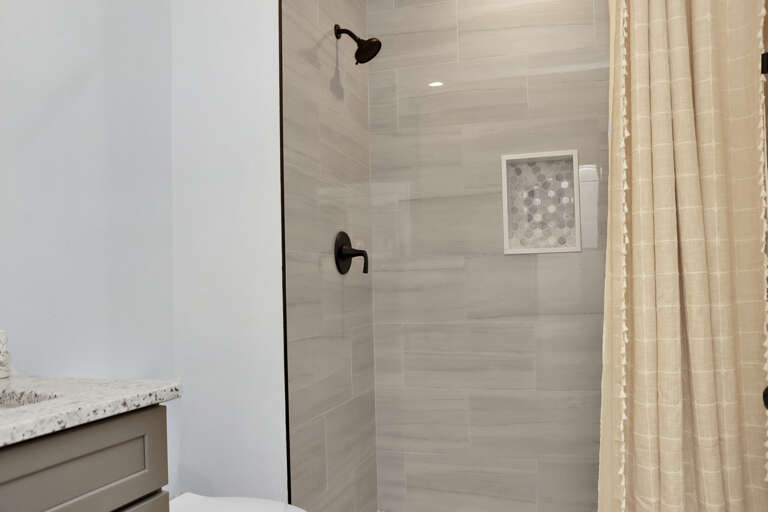 Guest bathroom with shower
