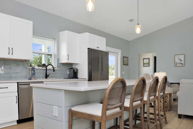 Kitchen with Bar Seating