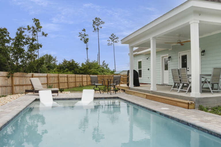 Private Swimming Pool with Relaxing Sun Shelf